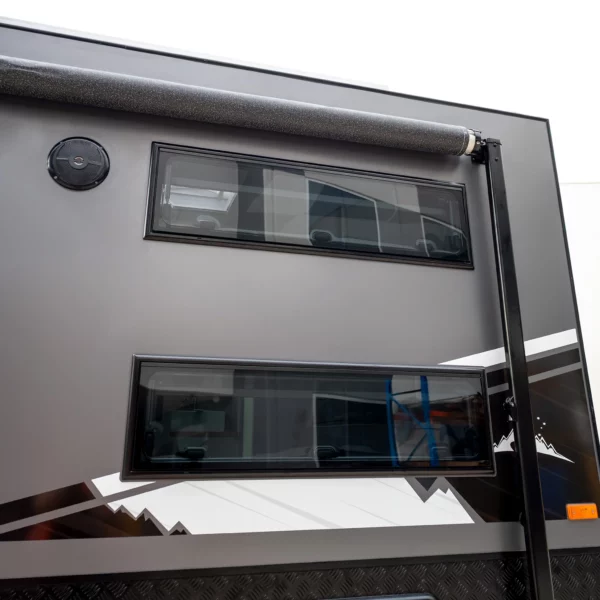 ATRV Square Caravan Window with Integrated Pleated Blind double