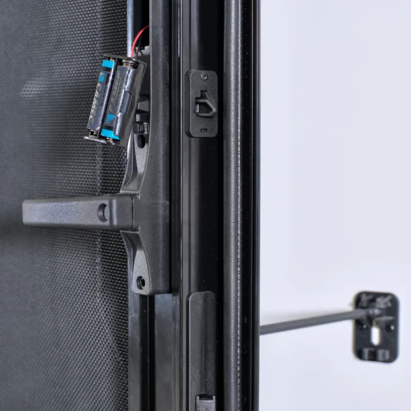 Camec Invictus Caravan Door - Premium Security Door with Integrated Blind batterie
