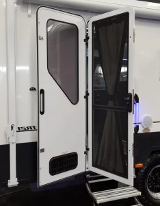 DC Caravan Door open