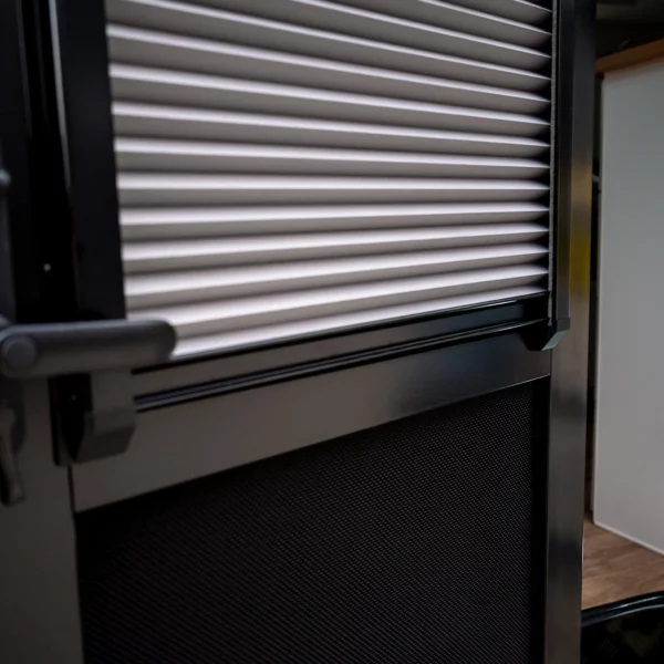 DC Caravan Door with Integrated Pleated Blind view 2