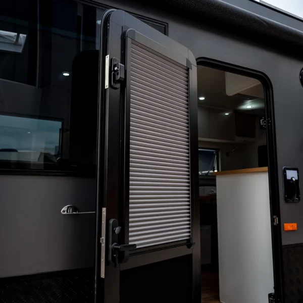 DC Caravan Door with Integrated Pleated Blind view
