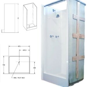 Caravan DIY Shower A high step