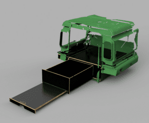 Land Rover Defender Rear Draw System 6 drawing