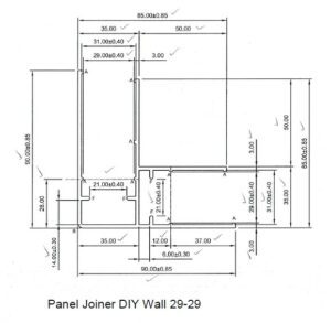 Panel Joiner DIY Wall 29-29 Dimensions