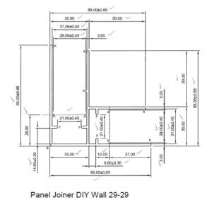 Panel Joiner DIY Wall 29-29 Dimensions