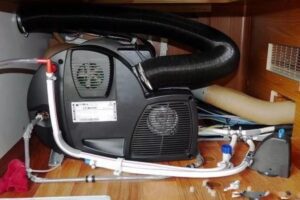 Combination Air + Water Heater Diesel & Electric installed
